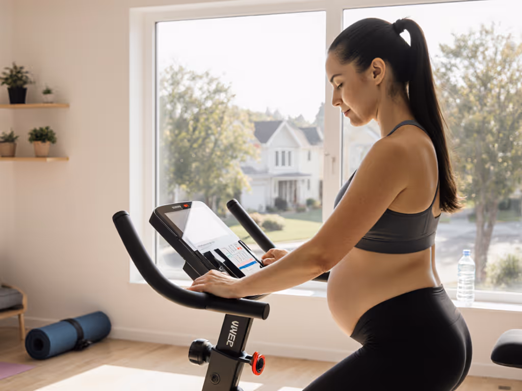 Pregnancy Exercise Bike Modifications by Trimester